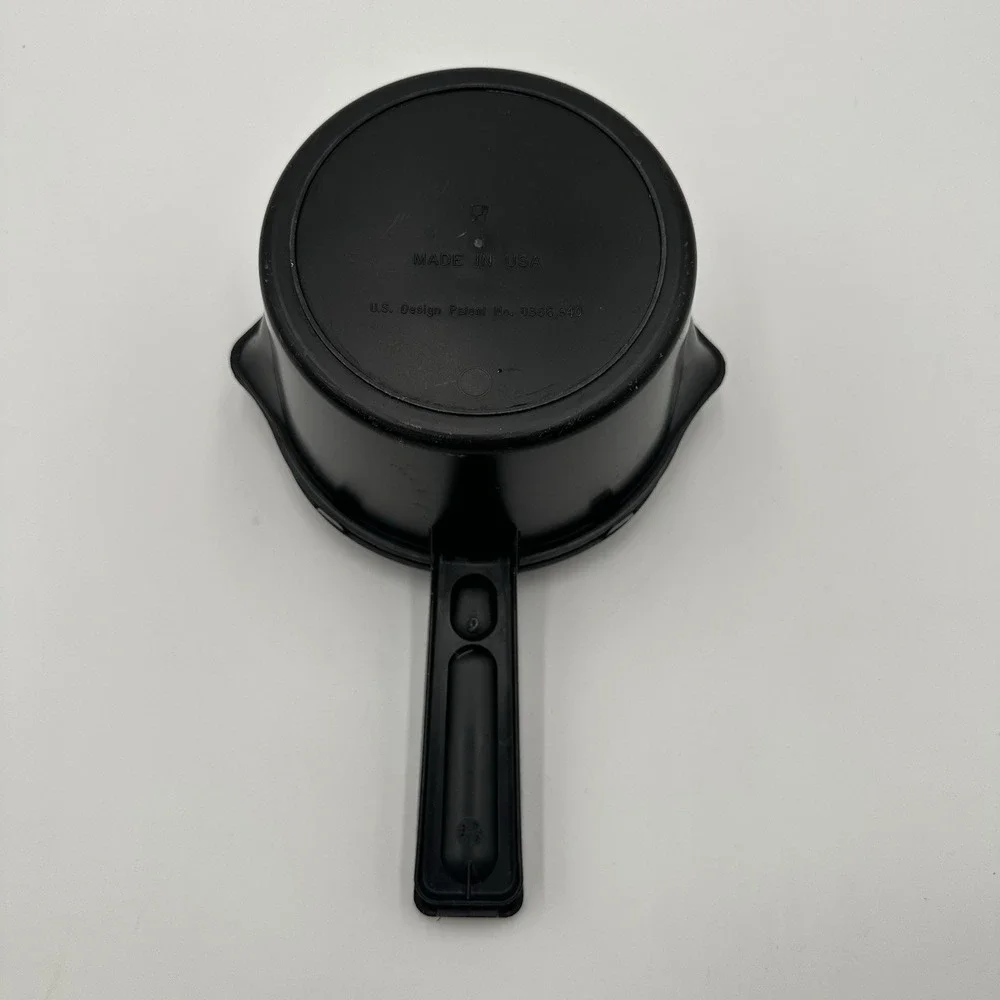 Vintage Pampered Chef 1 Qt Micro-Cooker Microwave Steamer Black USA Made